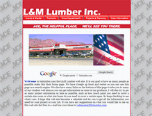 Tablet Screenshot of lmlumber.com